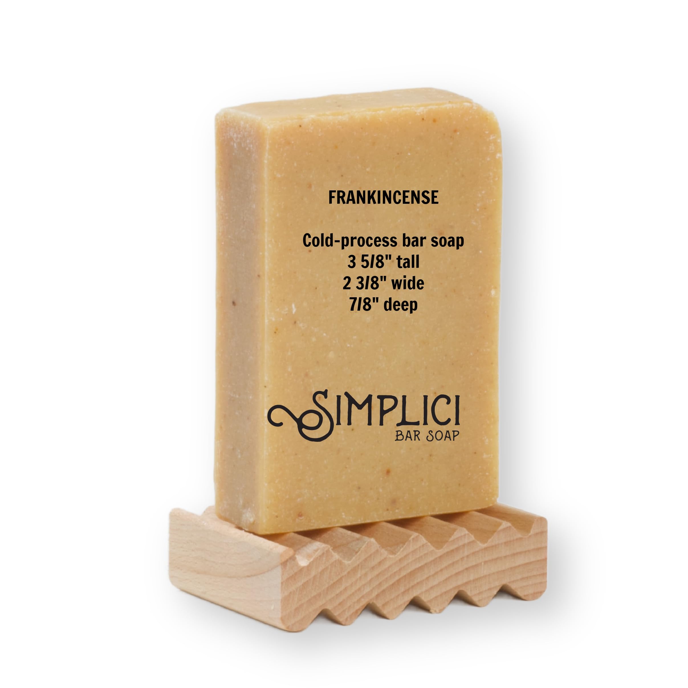 Simplici Frankincense- Natural Soap (exfoliating + pure essential oils) 6 Bar Value Bag. Palm Free